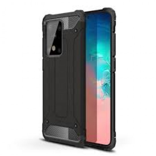 Forcell Armor Back Cover Πλαστικό Ανθεκτική Μαύρο (Galaxy S20)
