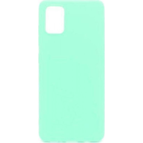 Oem Back Cover Silicone Soft Samsung A71 Τιρκουάζ Box