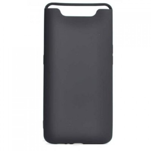 Πίσω Θήκη Σιλικόνης Μαυρο (Galaxy A80)