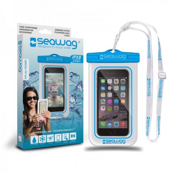 Seawag Universal Αδιάβροχη Θήκη για Smartphones έως 6,7" (SEAWAG_W2X) - Μπλε/Ασπρο