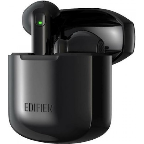 Edifier W200T Mini Earbud Bluetooth Handsfree Ακουστικά με Αντοχή στον Ιδρώτα και Θήκη Φόρτισης Μαύρα