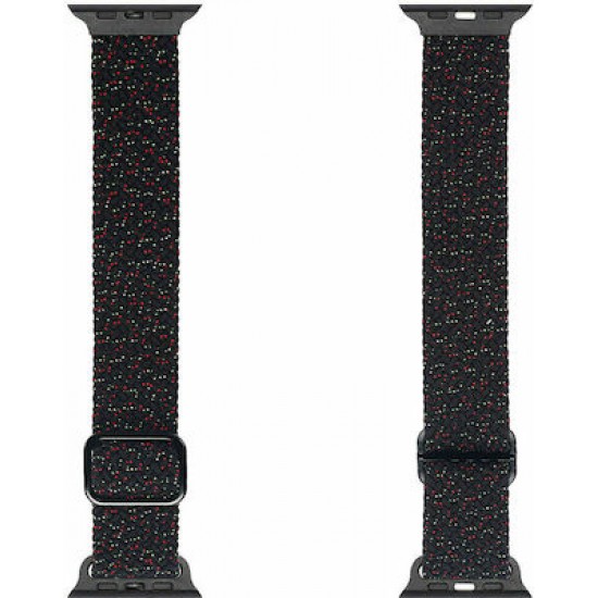 Dux Ducis Mixture Λουράκι Υφασμάτινο Bangle Black (Apple Watch 38/40/41mm)