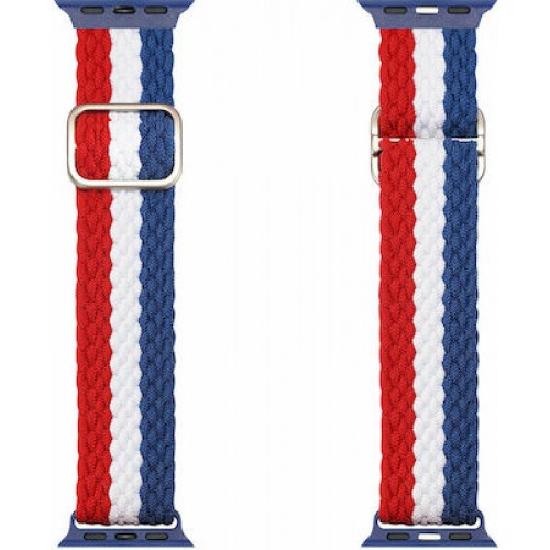 Dux Ducis Mixture Λουράκι Υφασμάτινο Blue / White / Red (Apple Watch 38/40/41mm)