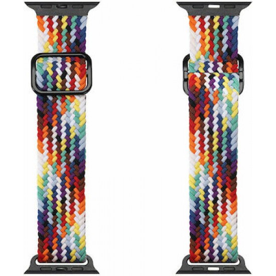 Dux Ducis Mixture Λουράκι Υφασμάτινο Rainbow (Apple Watch 38/40/41mm)