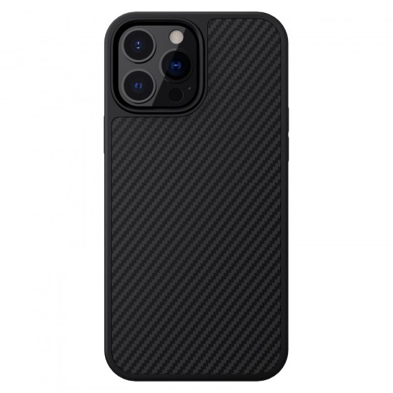 Nillkin Synthetic Fiber Carbon Back Cover Σιλικόνης Μαύρο (iPhone 13 Pro)