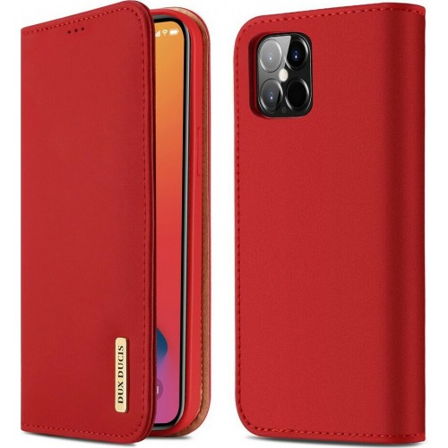 Dux Ducis Wish Wallet Δερμάτινο Κόκκινο (iPhone 12 Pro Max)