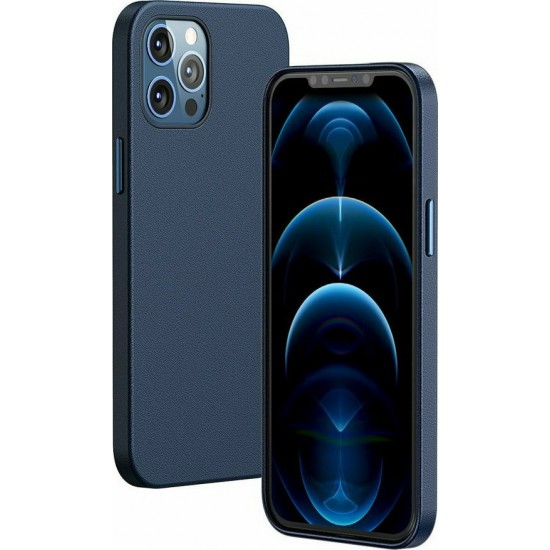 Baseus Magnetic Leather Back Cover Μπλε (iPhone 12 Pro Max)