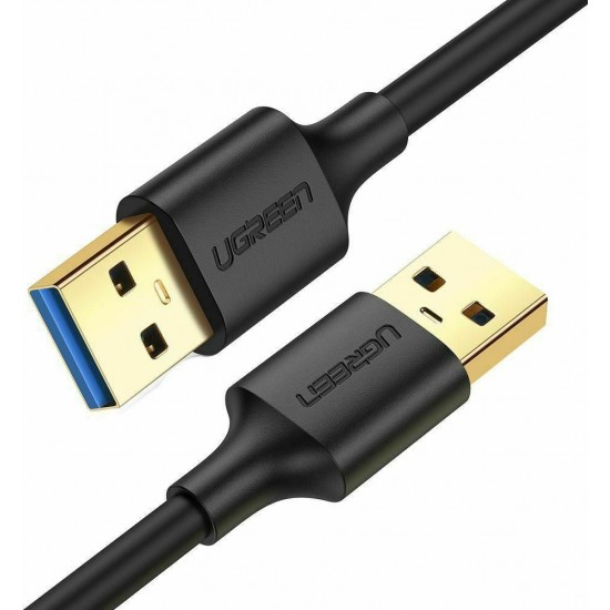 Ugreen USB 3.0 Cable USB-A male - USB-A male Μαύρο 0.5m