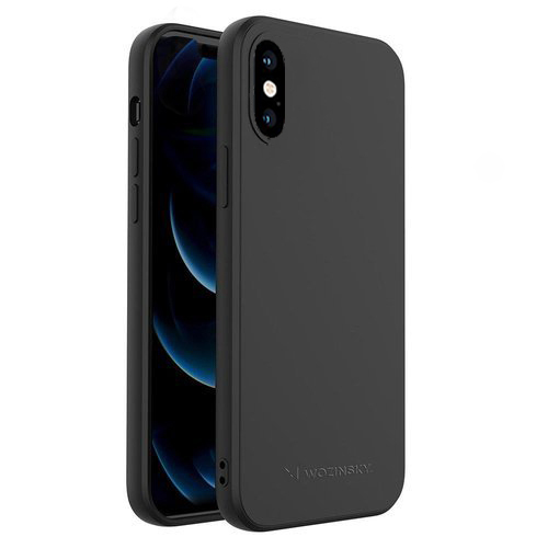 Wozinsky Color Flexible Back Cover Σιλικόνης Μαύρο (iPhone XS Max)