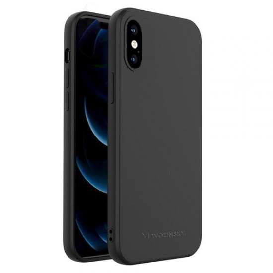 Wozinsky Color Flexible Back Cover Σιλικόνης Μαύρο (iPhone XS Max)