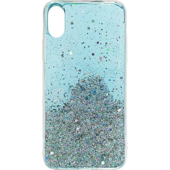 Wozinsky Star Glitter Back Cover Σιλικόνης Μπλε (iPhone X / Xs)