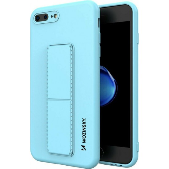 Wozinsky Kickstand Flexible Back Cover Σιλικόνης Light Blue (iPhone 8/7 Plus)