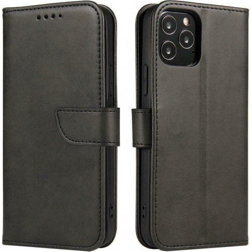 Hurtel Magnet Elegant Book Δερματίνης Μαύρο (iPhone 11 Pro Max)