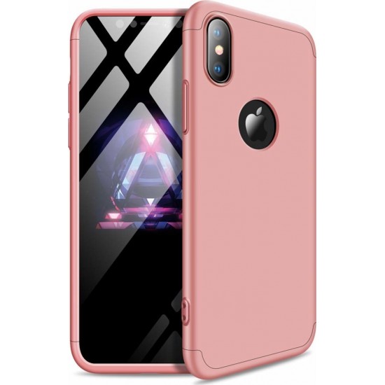 360 Full Cover Hole Ροζ Χρυσό (iPhone XS Max)