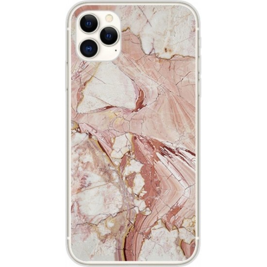 Wozinsky Marble Back Cover Σιλικόνης Ροζ (iPhone 11 Pro Max)