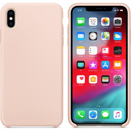 Hurtel Soft Flexible Rubber Back Cover Σιλικόνης Ροζ (iPhone XS Max)