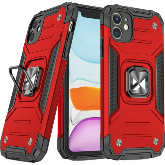 Wozinsky Ring Armor Back Cover Συνθετική Ανθεκτική Κόκκινο (iPhone 11)