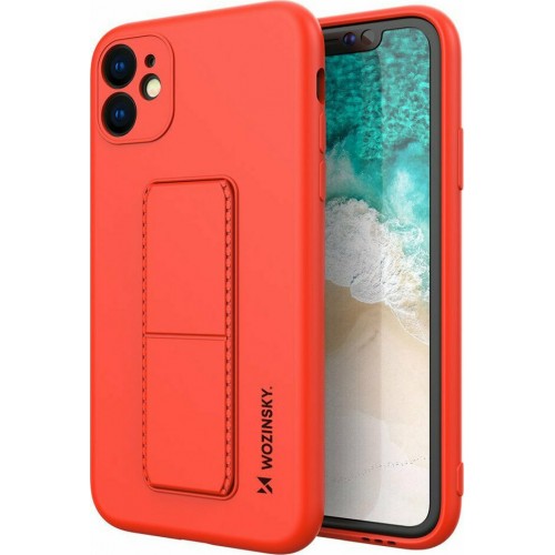 Wozinsky Kickstand Flexible Back Cover Σιλικόνης Κόκκινο (iPhone 11)