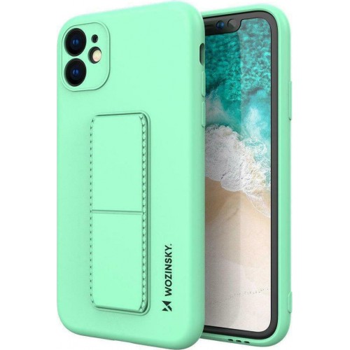 Wozinsky Kickstand Flexible Back Cover Σιλικόνης Τιρκουάζ (iPhone 11)