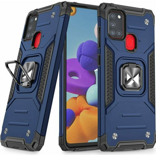 Wozinsky Ring Armor Back Cover Πλαστικό Ανθεκτική Μπλε (Galaxy A21s)