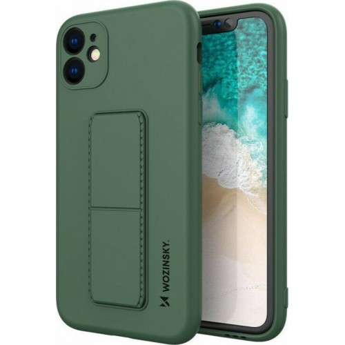 Wozinsky Kickstand Flexible Back Cover Σιλικόνης Dark Green (iPhone 11)