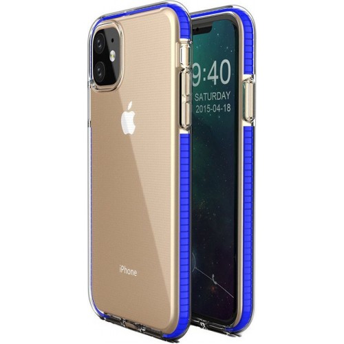 Hurtel Spring Back Cover Σιλικόνης Μπλε (iPhone 11)