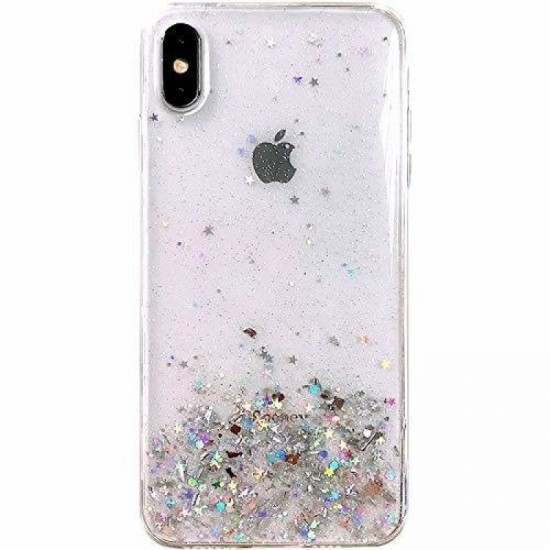 Wozinsky Star Glitter Back Cover Σιλικόνης Διάφανο (iPhone XS Max)