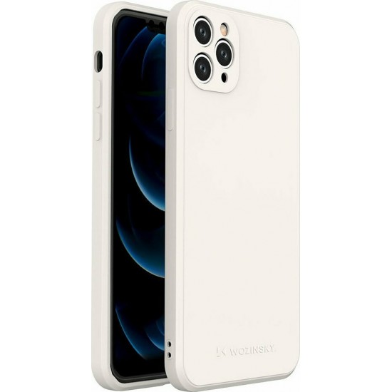 Wozinsky Color Back Cover Σιλικόνης Λευκό (iPhone 11 Pro Max)