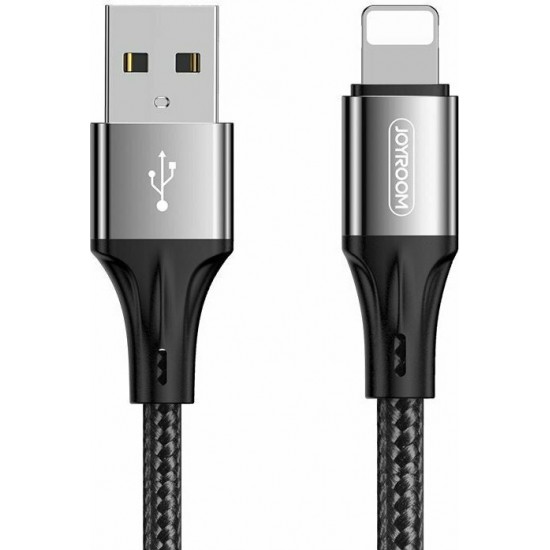 Joyroom S-1030N1 Braided USB to Lightning Cable Μαύρο 1m