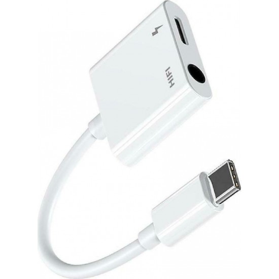 Joyroom USB-C αρσενικό - 3,5 mm / Θηλυκό USB-C (SH-C1-WH)