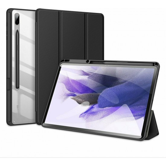 Dux Ducis Toby Armored Flip Cover Stand / Υποδοχή Στυλό Μαύρο (Galaxy Tab S7+)