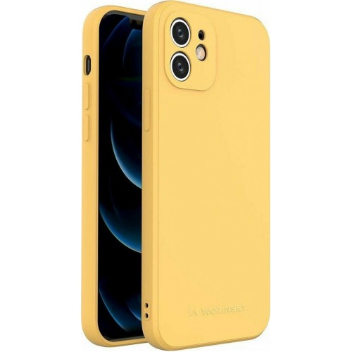 Wozinsky Color Back Cover Σιλικόνης Κίτρινο (iPhone XS Max)