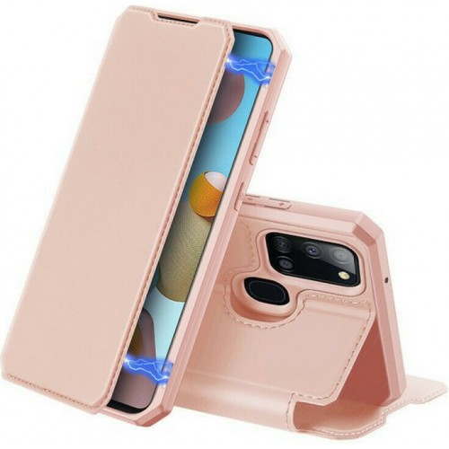 Dux Ducis Skin X Book Δερματίνης Ροζ (Galaxy A21s)