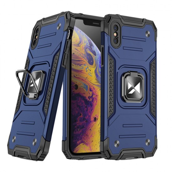 Wozinsky Ring Armor Back Cover Συνθετική Ανθεκτική Μπλε  (iPhone X / Xs)