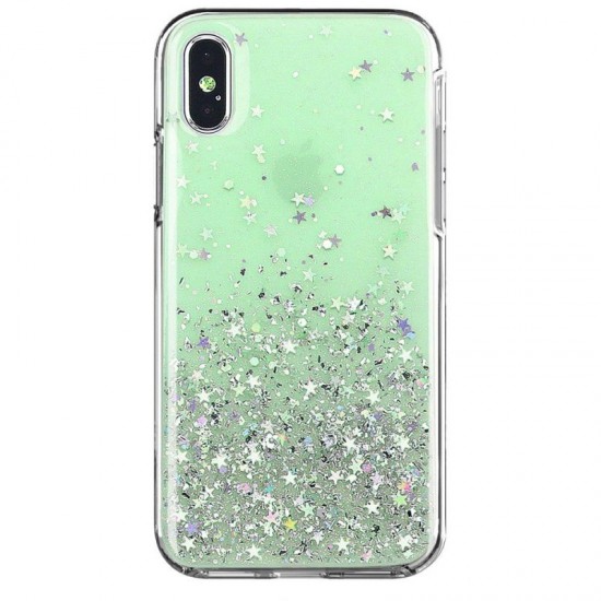 Wozinsky Star Glitter Back Cover Σιλικόνης Πράσινο (iPhone X / Xs)
