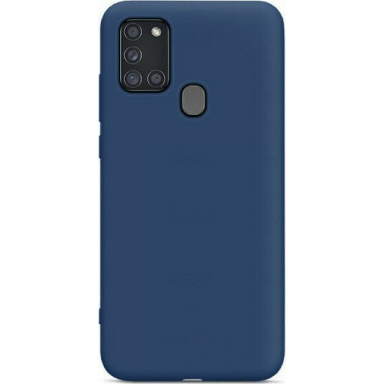 Hurtel Soft Flexible Rubber Back Cover Σιλικόνης Μπλε (Galaxy A21s)