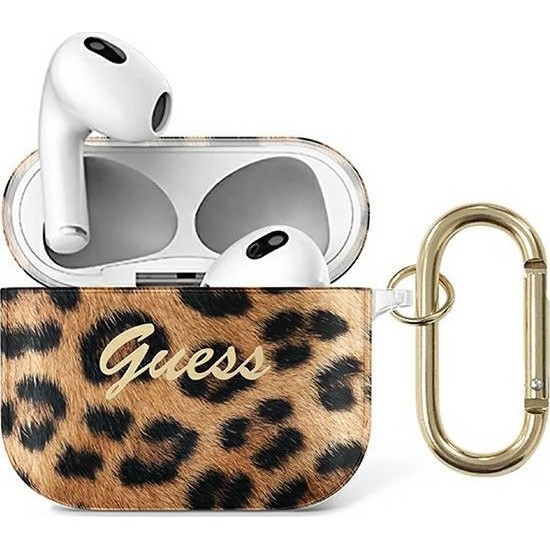 Guess Leopard Collection Χρυσό (Apple AirPods 3)