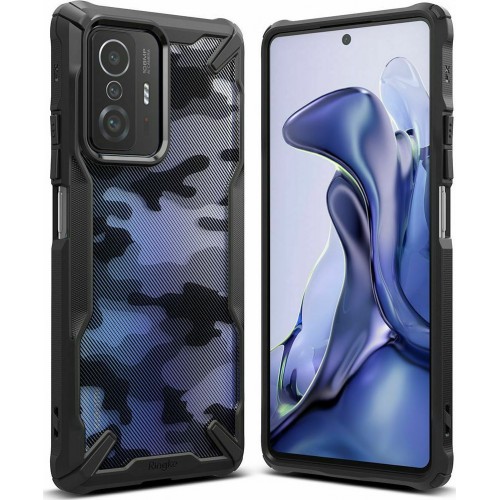 Ringke Fusion X Back Cover Πλαστικό Ανθεκτική Camo Black (Xiaomi 11T / 11T Pro)