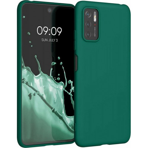 Oem Back Cover Silicone Soft Xiaomi Redmi Note 10 5G / POCO M3 Pro Σκούρο Πράσινο  Oem Back Cover Silicone Soft Xiaomi Redmi Note 10 5G / POCO M3 Pro Σκούρο Πράσινο