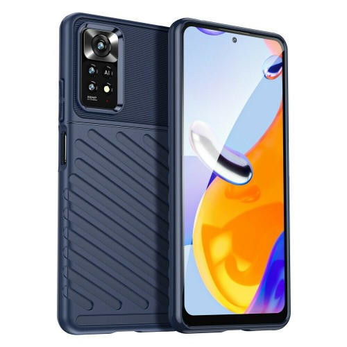 Hurtel Thunder Flexible Back Cover Σιλικόνης Ανθεκτική Μπλε (Redmi Note 11 Pro 5G)