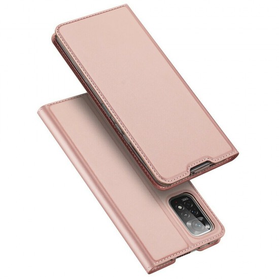 Dux Ducis Skin Pro Holster Book Δερματίνης Ροζ Χρυσό (Redmi Note 11 Pro 5G)