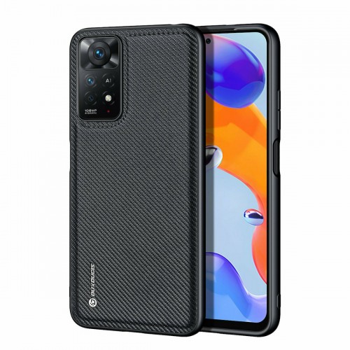 Dux Ducis Fino Back Cover Σιλικόνης / Συνθετική Μαυρο (Redmi Note 11 Pro 5G)