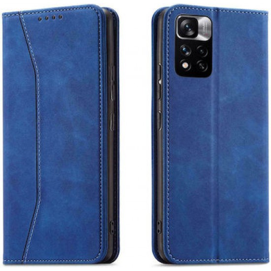Hurtel Magnet Fancy Wallet Δερματίνης Μπλε (Redmi Note 11 Pro)