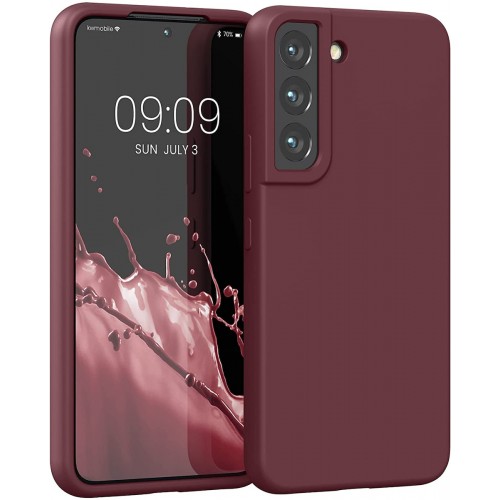 Samsung Galaxy S22 Silky και Soft Touch Finish TPU Πίσω θήκη σιλικόνης Καφέ (oem)