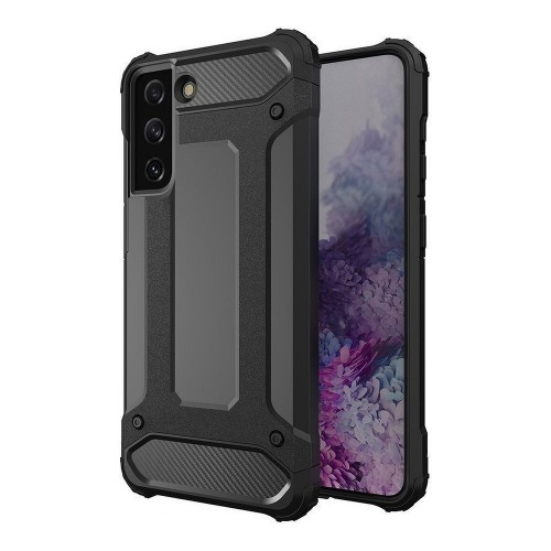 Forcell Armor Back Cover Πλαστικό Ανθεκτική Μαύρο (Galaxy S21 FE 5G)