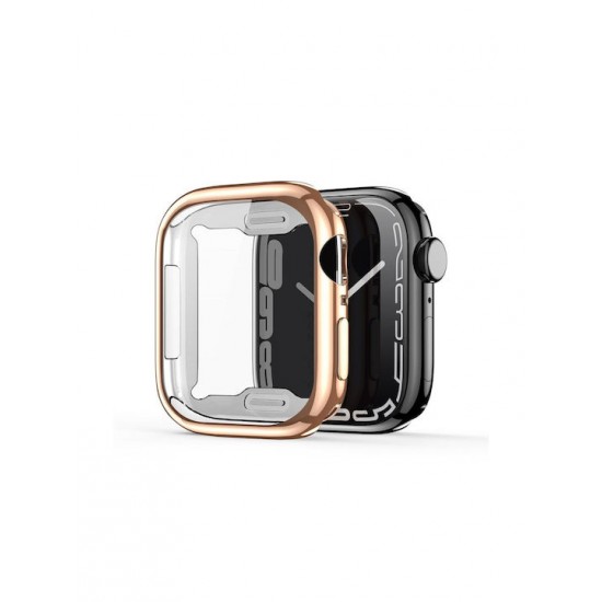 Dux Ducis Samo Θήκη Σιλικόνης σε Ροζ Χρυσό χρώμα για το Apple Watch 41mm