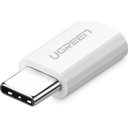 Ugreen Μετατροπέας USB-C male σε micro USB female Λευκό (30154)