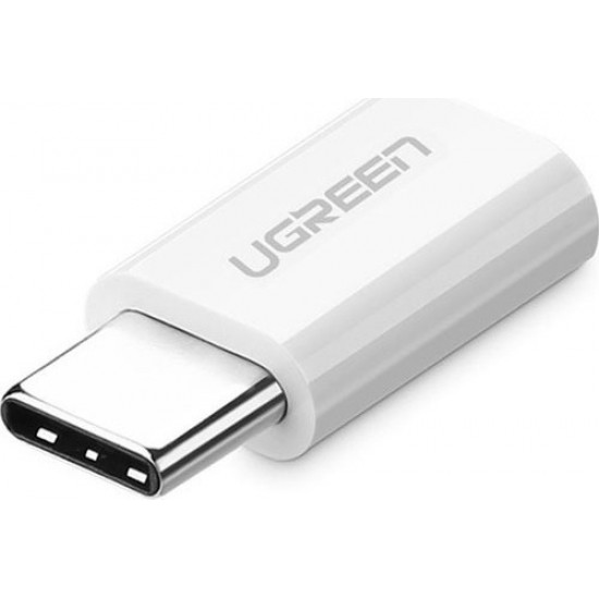 Ugreen Μετατροπέας USB-C male σε micro USB female Λευκό (30154)