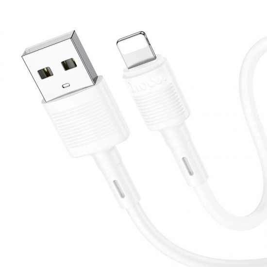 Hoco X83 Victory USB to Lightning Cable Λευκό 1m