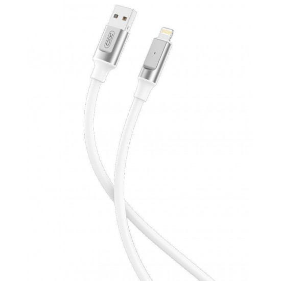 XO NB251 USB-A to Lightning Cable Λευκό 1m